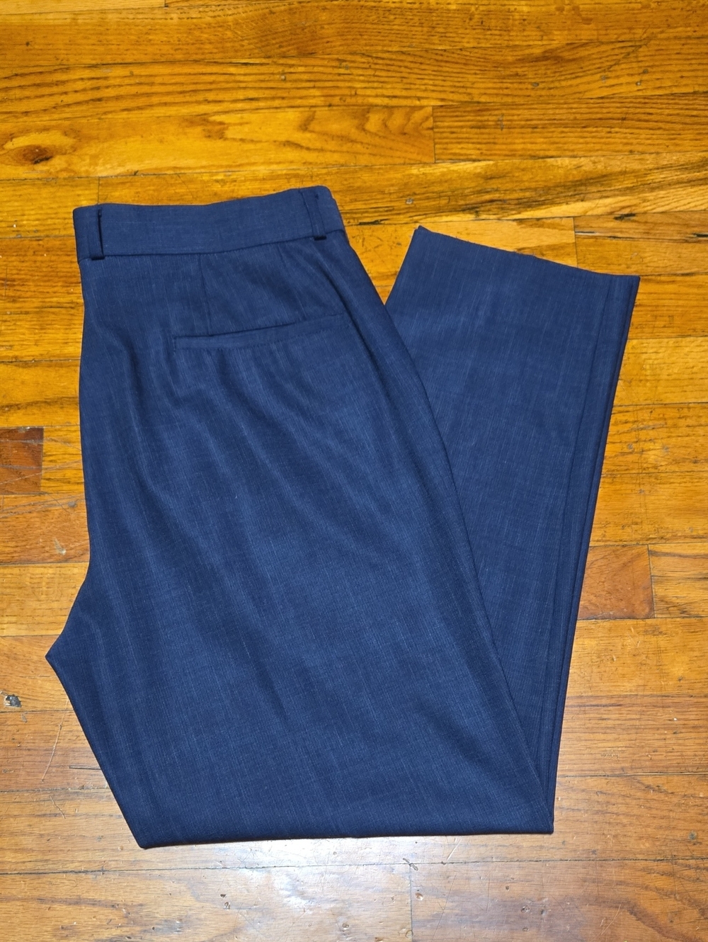 State & Liberty Dress Pants Athletic Fit 34x28 Navy Blue Stretch Performance